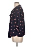 NY Collection 100% Polyester Polka Dots Blue 3/4 Sleeve Blouse Size L (estimated) - photo 5
