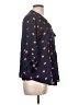 NY Collection 100% Polyester Polka Dots Blue 3/4 Sleeve Blouse Size L (estimated) - photo 4