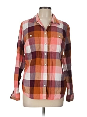St. John's Bay Long Sleeve Button-Down Shirt (view 1)