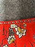 Unbranded 100% Polyester Floral Red Short Sleeve Blouse Size XL (estimated) - photo 7
