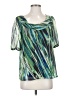 AB Studio Green Short Sleeve Blouse Size S - photo 1