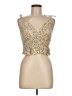 Sim & Sam Gold Sleeveless Blouse Size M - photo 1
