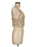 Sim & Sam Gold Sleeveless Blouse Size M - photo 4