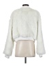 Six Crisp Days 100% Polyester Ivory Faux Fur Jacket Size XS - photo 2