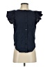 Assorted Brands Blue Short Sleeve Blouse Size S - photo 1