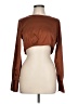 Sans Souci Brown Long Sleeve Blouse Size L - photo 1