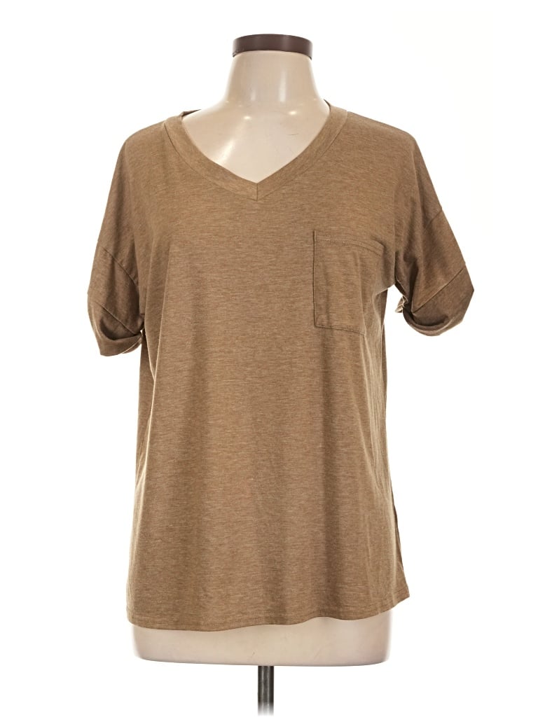 Pre-owned Miholl Short Sleeve T-shirt In Brown