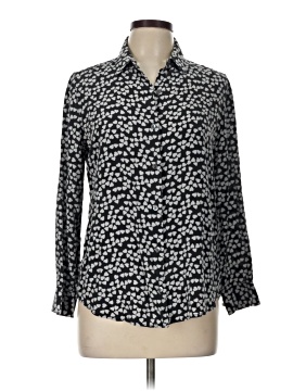 Equipment Long Sleeve Silk Top (view 1)