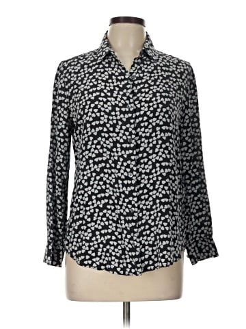 Equipment Long Sleeve Silk Top (view 1)