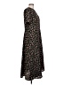 Talbots 100% Polyester Floral Black Casual Dress Size 10 - photo 4