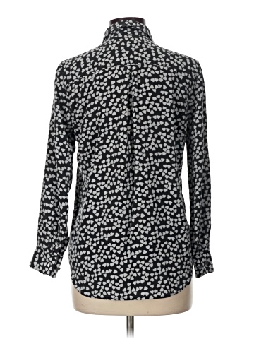 Equipment Long Sleeve Silk Top (view 2)