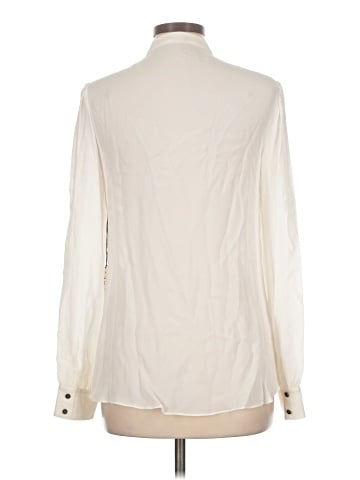 Jay Godfrey Long Sleeve Silk Top (view 2)