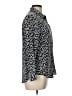 Equipment 100% Silk Animal Print Black Gray Long Sleeve Silk Top Size L - photo 4