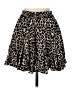 AaKaa 100% Polyester Animal Print Black Casual Skirt Size M - photo 1