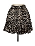 AaKaa 100% Polyester Animal Print Black Casual Skirt Size M - photo 2