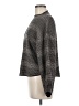 Max Studio Houndstooth Gray Long Sleeve Blouse Size M - photo 5