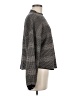 Max Studio Houndstooth Gray Long Sleeve Blouse Size M - photo 4