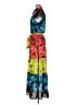 Alice + Olivia 100% Polyester Floral Blue Casual Dress Size 6 - photo 5