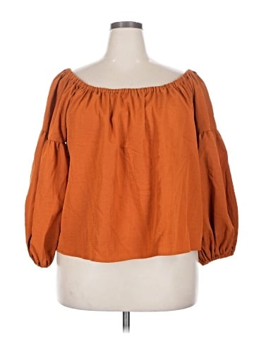 ELOQUII 3/4 Sleeve Blouse (view 1)