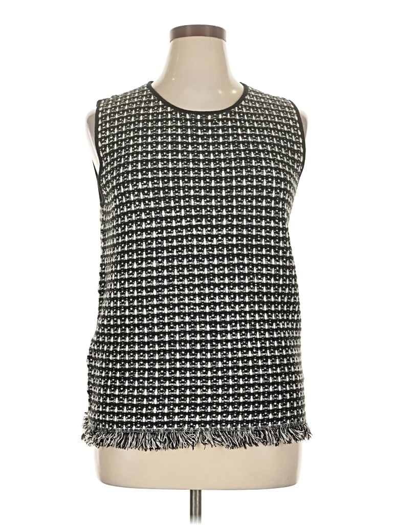 Pre-owned Ann Taylor Sweater Vest In Black