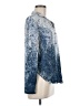 Bella Dahl 100% Ecovero Print Blue Long Sleeve Blouse Size M - photo 4