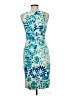Jax Print Teal Cocktail Dress Size 6 - photo 2