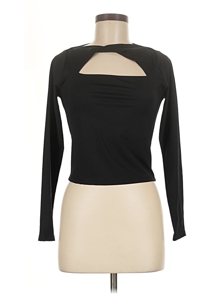 Pre-owned Forever 21 Long Sleeve Turtleneck In Black