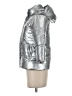 Gap 100% Polyester Metallic Silver Snow Jacket Size S - photo 5