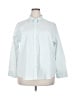 Athleta 100% Polyester Solid Teal Long Sleeve Blouse Size 2X - photo 1