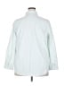 Athleta 100% Polyester Solid Teal Long Sleeve Blouse Size 2X - photo 2