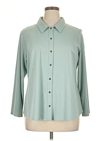 J.Jill 3/4 Sleeve Button-Down Shirt (view 1)