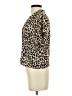 Bershka Animal Print Tan Short Sleeve Blouse Size S - photo 5