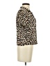 Bershka Animal Print Tan Short Sleeve Blouse Size S - photo 4