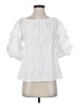 Coco Bianco 100% Cotton White 3/4 Sleeve Blouse Size S - photo 1