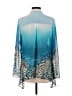 Ricki Cherr Teal Blue Long Sleeve Blouse Size L - photo 2