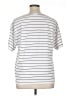 Classic Elements Stripes White Short Sleeve Top Size XL - photo 2