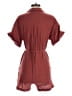 Madewell Solid Burgundy Romper Size XS - photo 2