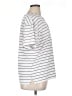Classic Elements Stripes White Short Sleeve Top Size XL - photo 4