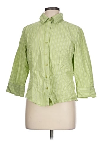 Kim Rogers 3/4 Sleeve Button-Down Shirt (view 1)