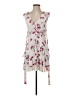 Express 100% Polyester Floral Ivory Cocktail Dress Size 2 - photo 1