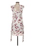 Express 100% Polyester Floral Ivory Cocktail Dress Size 2 - photo 2