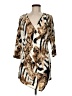 Strazzi Animal Print Tan Cocktail Dress Size M - photo 1