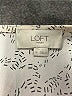Ann Taylor LOFT Outlet 100% Polyester Silver Ivory Sleeveless Top Size M - photo 7
