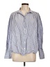 FRAME 100% Cotton Stripes Blue Long Sleeve Button-Down Shirt Size L - photo 1