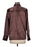 Rails 100% Acetate Metallic Brown Long Sleeve Button-Down Shirt Size M - photo 2