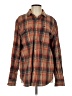 Obey 100% Cotton Plaid Brown Long Sleeve Button-Down Shirt Size S - photo 1