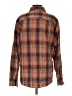 Obey 100% Cotton Plaid Brown Long Sleeve Button-Down Shirt Size S - photo 2