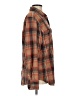 Obey 100% Cotton Plaid Brown Long Sleeve Button-Down Shirt Size S - photo 4