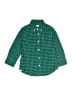 Crewcuts 100% Cotton Checkered-gingham Green Long Sleeve Button-Down Shirt Size 3T - photo 1