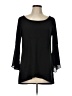 Roz & Ali Black 3/4 Sleeve Top Size L - photo 1